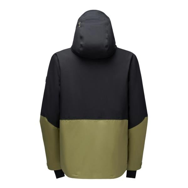 Dare 2B Mens Halfpipe IV Colour Block Ski Jacket - Black/Martini Olive - 