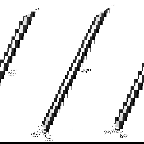Monstershop Flat Mirror Radiator - 1800mm x 425mm - Black