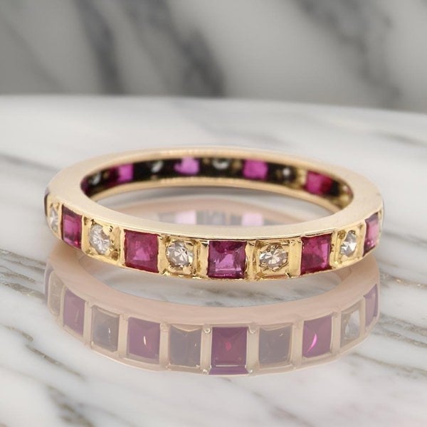 A Ruby and Diamond eternity ring