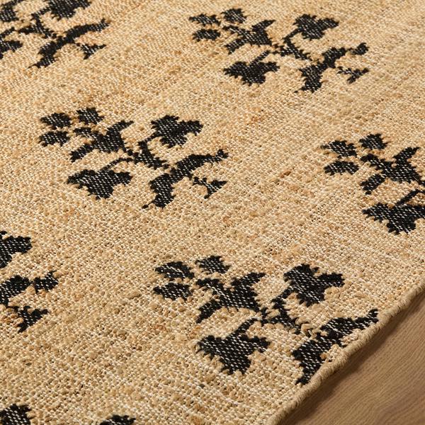 Livabliss Fiorina-Hand Woven Beige Charcoal Jute Wool Modern Rug
