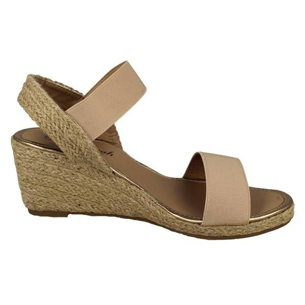 Savannah Womens Savannah Slip On Wedge Heeled Sandal F2297