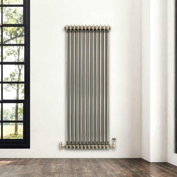 Monster Racking Traditional 2 Column Radiator - 1800 x 560mm - Raw Metal