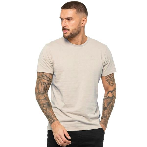 Enzo Mens Crew Neck T-Shirt - Clay