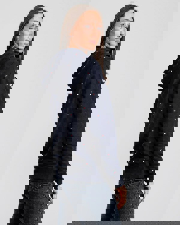 Tommy Hilfiger Womens Flag Print Hoodie