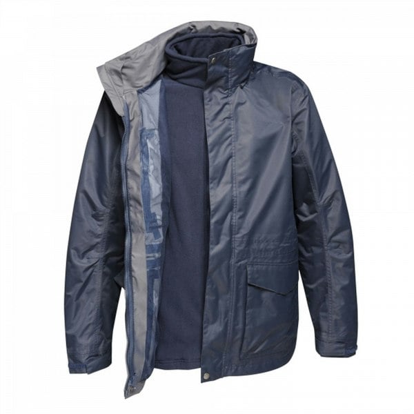 Regatta Men's Benson III Hooded Jacket - Grey Blue