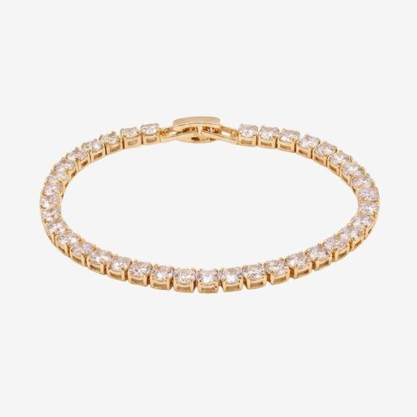 Uchi & Soto Shikaku Gold Stone Tennis Bracelet