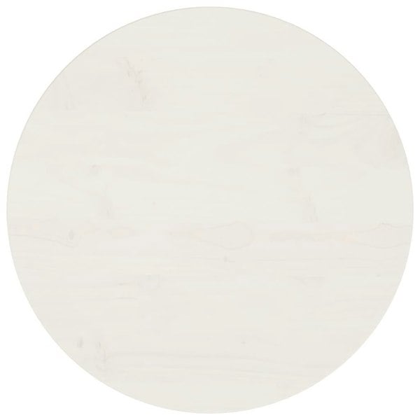 Berkfield Table Top White �_�”�_50x2.5 cm Solid Wood Pine