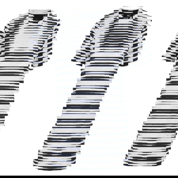 Regatta Womens/Ladies Bayletta Striped T-Shirt - White/Navy