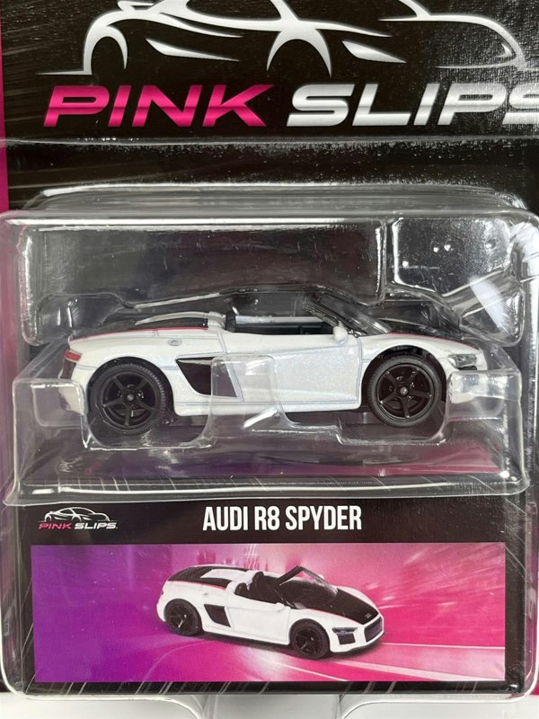 Jada Audi R8 Spyder White 1:64 Scale Pink Slips Jada 213291000