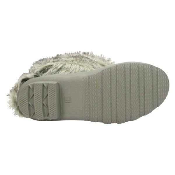 Spot On Ladies Spot On Flat Fur Upper Wellington Boots