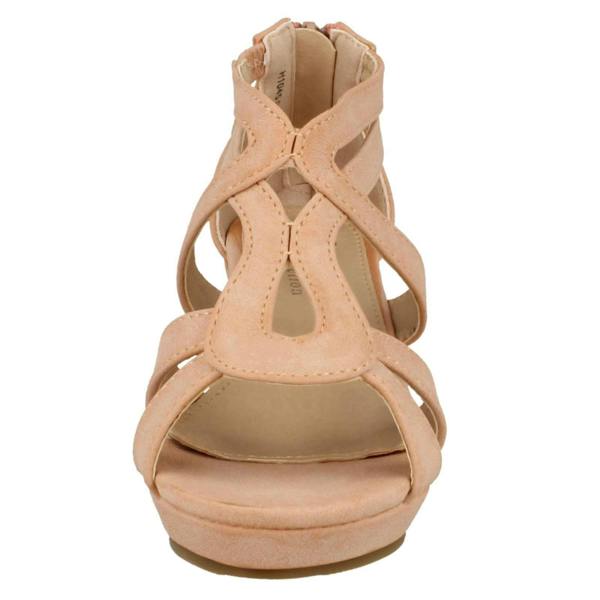Savannah Girls Savannah Mid Wedge Loop Bar Sandals