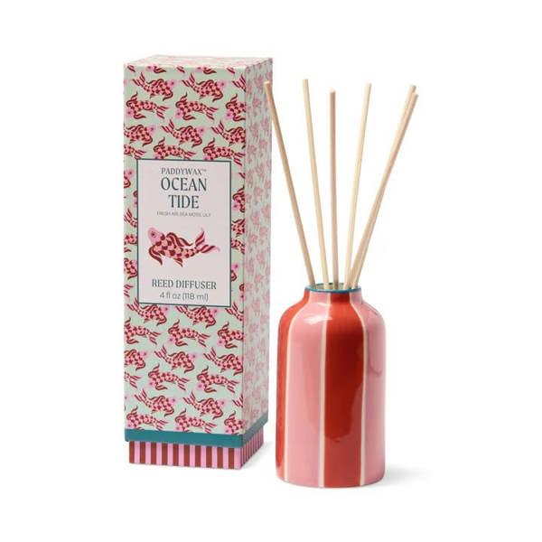 a fresh, calming day at the beach with a blend of marine ozone, bright citrus, and warm earthy woods