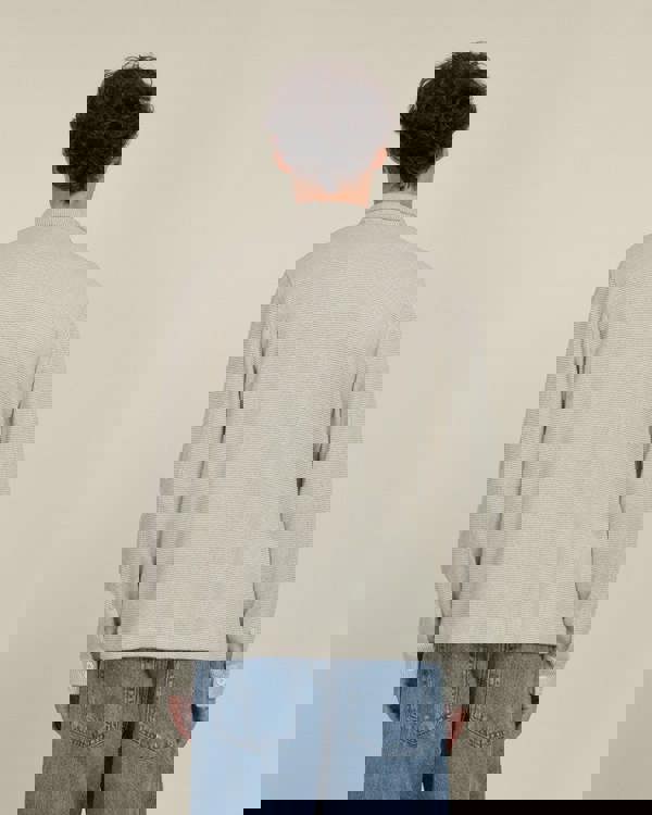 Larsson & Co Aarhus - Textured Long Sleeve Polo Shirt