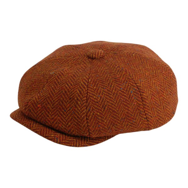 Gamble & Gunn Ardura - Red Button Top Cap Molloy and Sons Irish Donegal Tweed