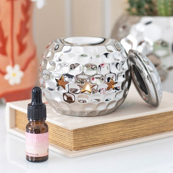 Serano Silver Disco Ball Oil Burner