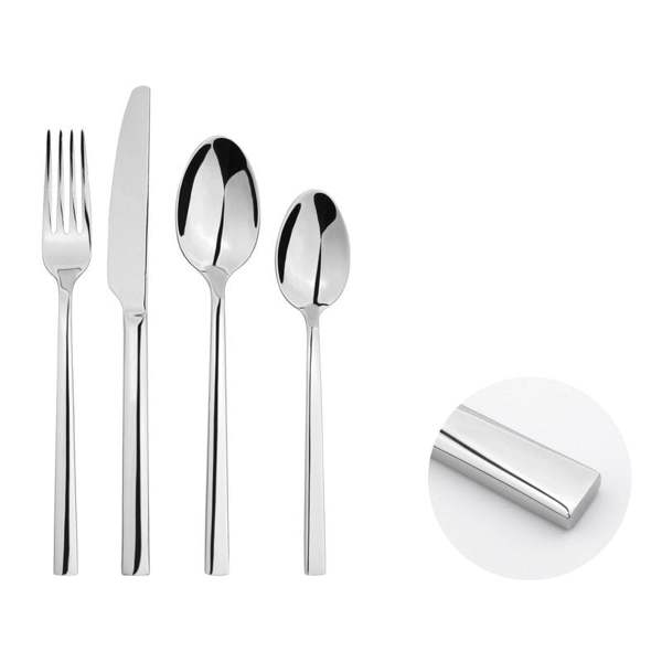 Glim Glam Cutlery Sets Stainless Steel 18/8 Catering Flat 24pc Set