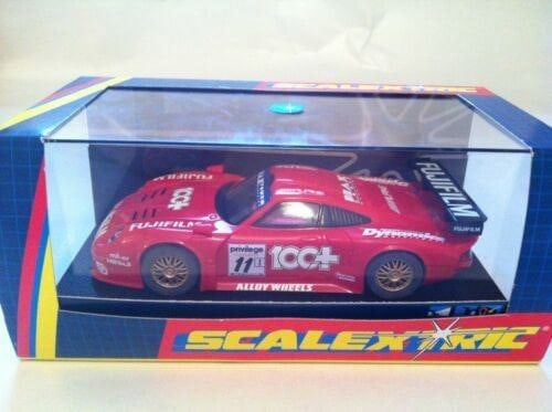 scalextric c2202 porche 911 gti #11 fujifilm qc sample coa