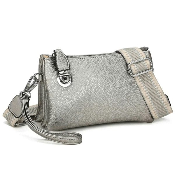 Love EMVY Embolden Collection Faux Leather Crossbody Bag with Wrist Strap