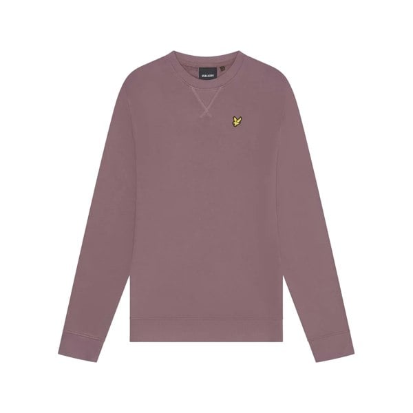 Lyle & Scott Mens Crew Neck Long-Sleeved Sweatshirt - Highland Mauve