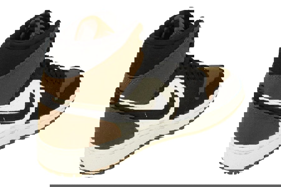 Nike Womens Air Jordan 1 Mid Se Trainers Dv0427  301 - Light Olive Black Sail White 301 - Photo 2