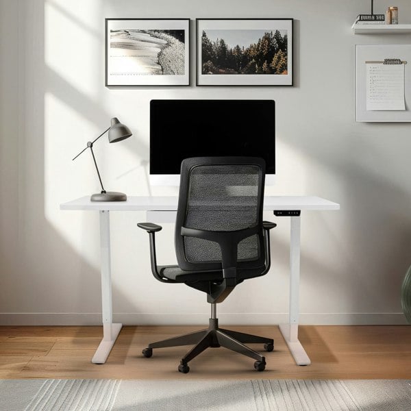 Monstershop Electric Standing Desk With Drawer - 120cm x 60cm