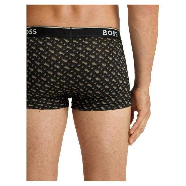 Boss Mens Bodywear Logo Boxer Shorts (Pack of 3) - Black/Brown - 