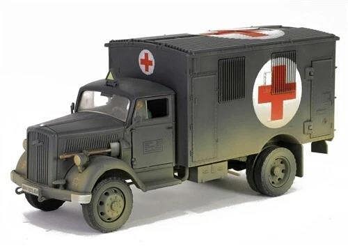 MCSlots Opel Blitz KFZ 305 Ambulance RAL7021 Dunkelgrau 1:32 Forces of Valor 801101B