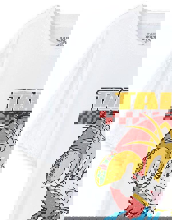 Sonic the Hedgehog Unisex White Tasty Tacos Short Sleeved T-Shirt