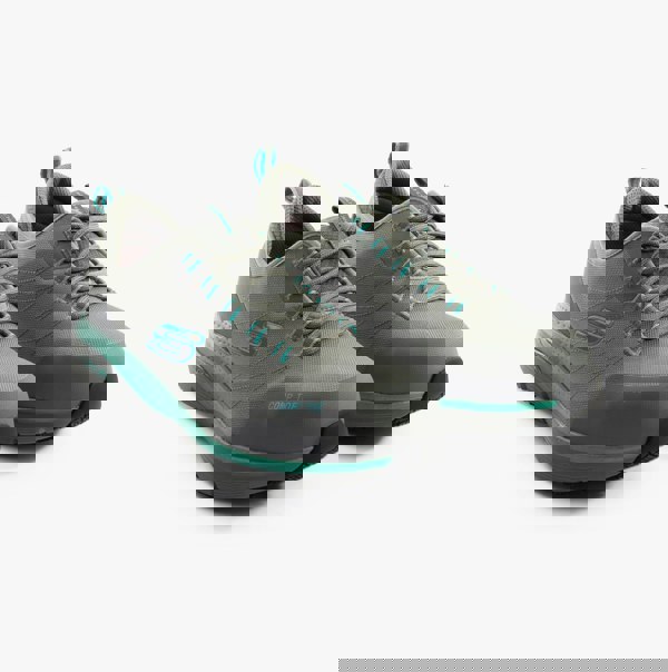 Skechers Work 108075EC ARCH FIT SR - EBINAL Womens Safety Trainers Grey/Aqua