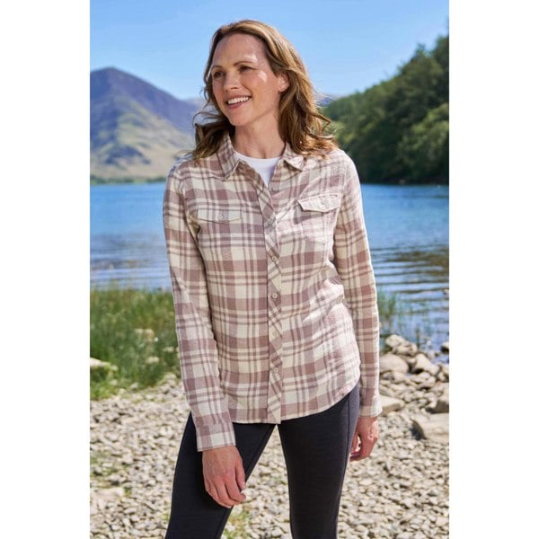Mountain Warehouse Womens Willow Flannel Shirt - Beige