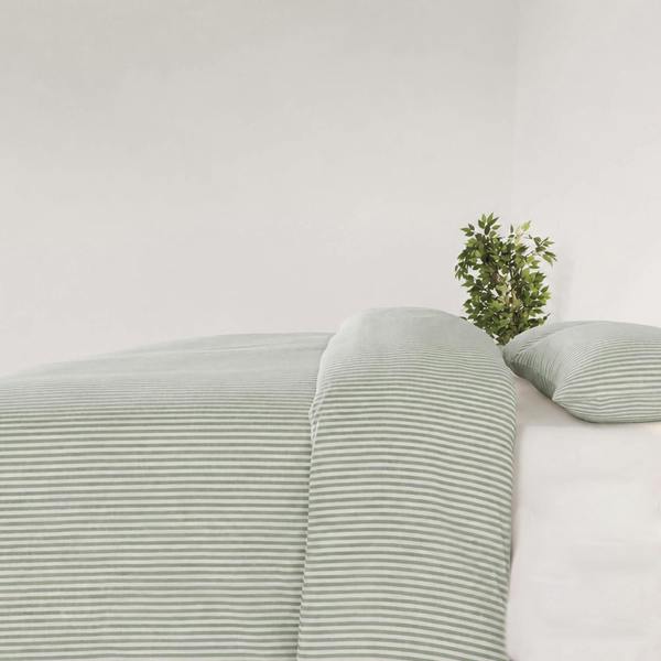Martex Studio Edition Green Pinstripe Duvet Cover Set