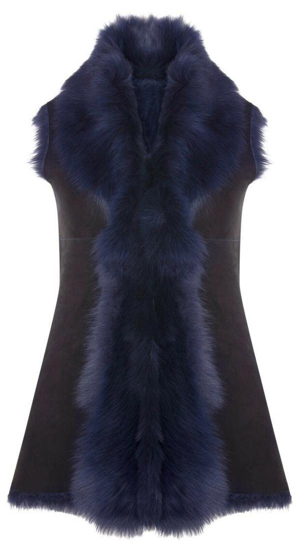 Infinity Leather Women's Toscana Sheepskin Long Gilet-Sorocaba
