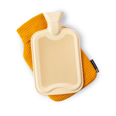 CosyPanda Majestic Mustard 2 Litre Waffle Hot Water Bottle