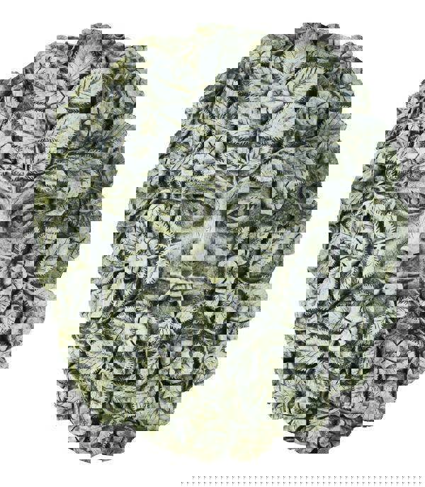 Large Green Man and Woman Stone Cast Leaf Wall Plaques