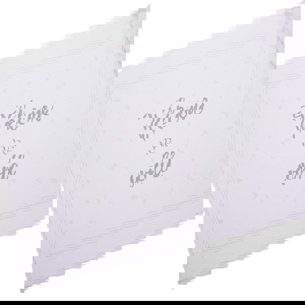 Beautiful White Satin Fabric Christening Photo Album with Silver Metal Cross Image 3