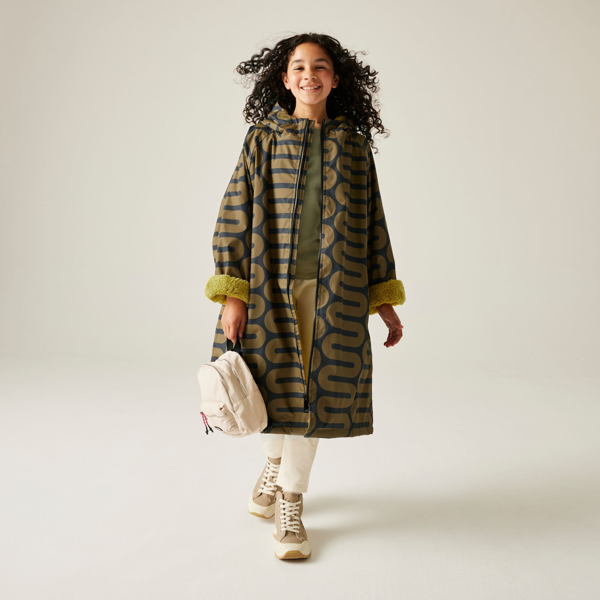 Regatta Kids Orla Kiely Spotted Changing Robe - Olive