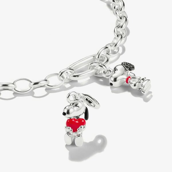 THOMAS SABO Charm Club Peanuts Original Snoopy Heart Charm 2226-664-10