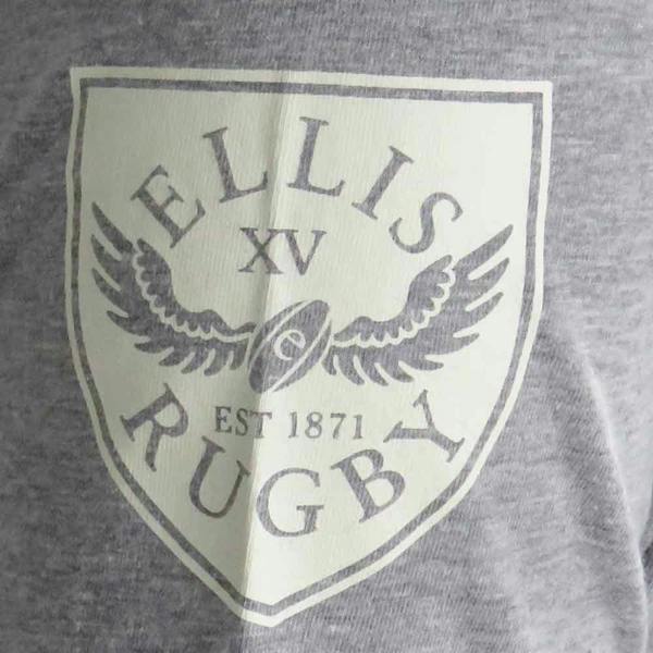 Heritage England Rugby T-Shirt Prince Obolensky Grey Ellis Rugby Crest