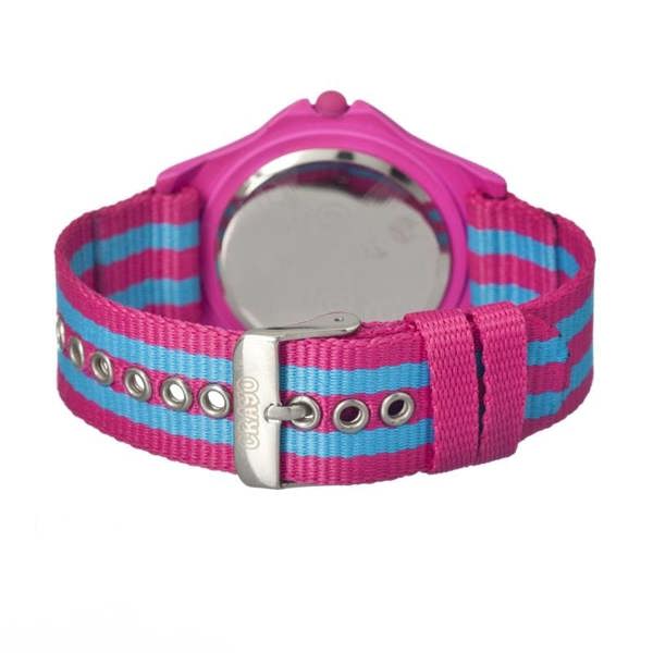 Crayo Carnival Nylon-Band Unisex Watch w/Date - Pink/Cerulean - CRACR0708