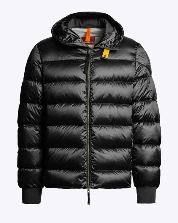 Parajumpers Pharrell Mens Hooded Down Bomber - Black 541