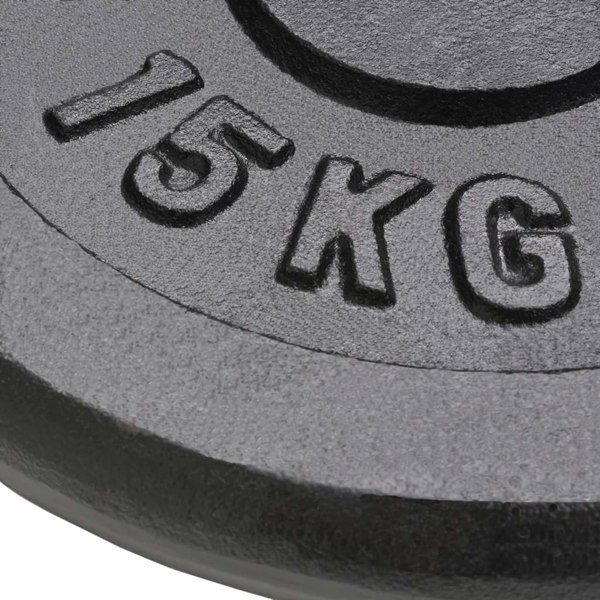 Berkfield Weight Plates 2 pcs 2x15 kg Cast Iron
