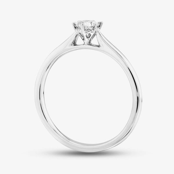 1888 Collection 9ct White Gold 0.25ct Brilliant Cut Diamond Solitaire Ring RPP11-9W-0.25-H-SI2