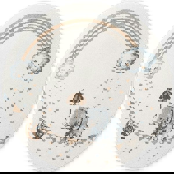 Kids Round Walk like an Elephant Rainbow Rug, Easy to clean | THE RUGS