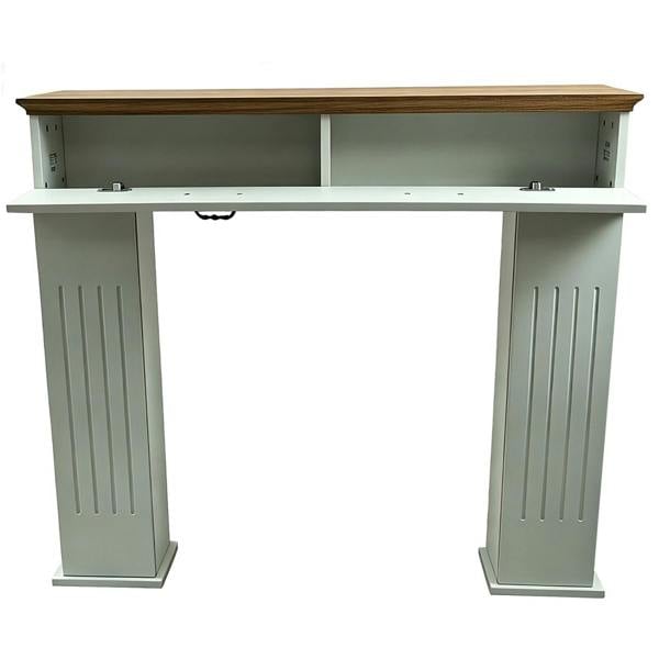 Gr8 Home Wooden Fireplace Surround with 3 Storage Cupboards