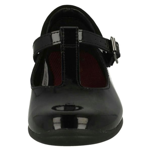 Clarks Girls Clarks T-Bar School Shoes Jamie Sky
