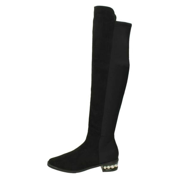 Spot On Ladies Spot On Over The Knee High Leg Boots