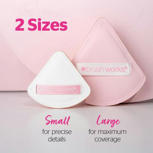 Brushworks Triangular Pillow Puff Duo
