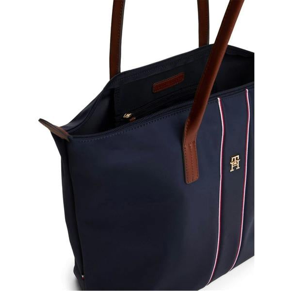 Tommy Hilfiger Popette Monogram Nylon Tote Bag - Blue - 