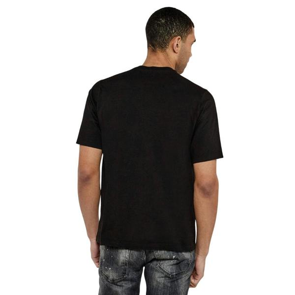 DSQUARED2 Loose Fit Brand Logo Black  T-Shirt XS