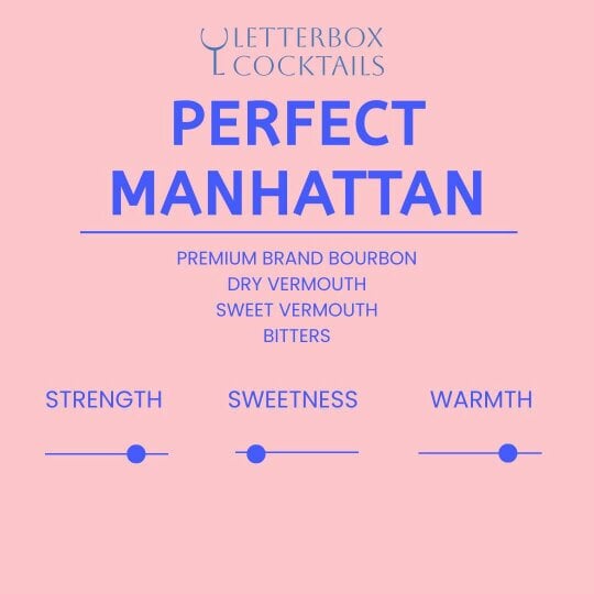 Letterbox Cocktails Perfect Manhattan Mini - A Luxury Cocktail Gift Delivered to Their Door